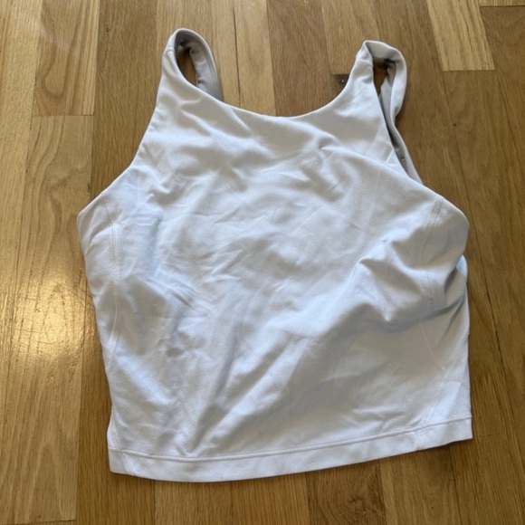 Lululemon Align Tank Cropped Length C/D Cup Size 6 white - Picture 2 of 5